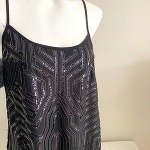 Sequin Split Back Tank